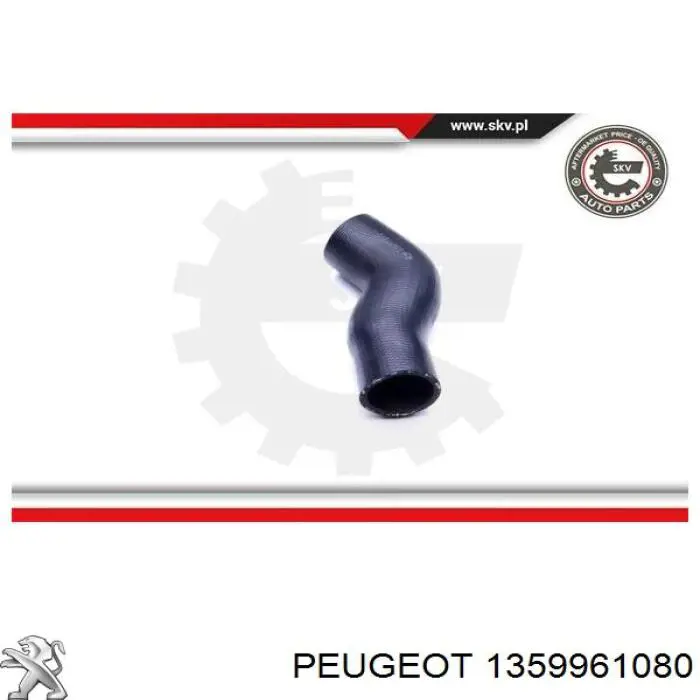 Tubo de admisión de aire al turbocompresor 382LY Peugeot/Citroen