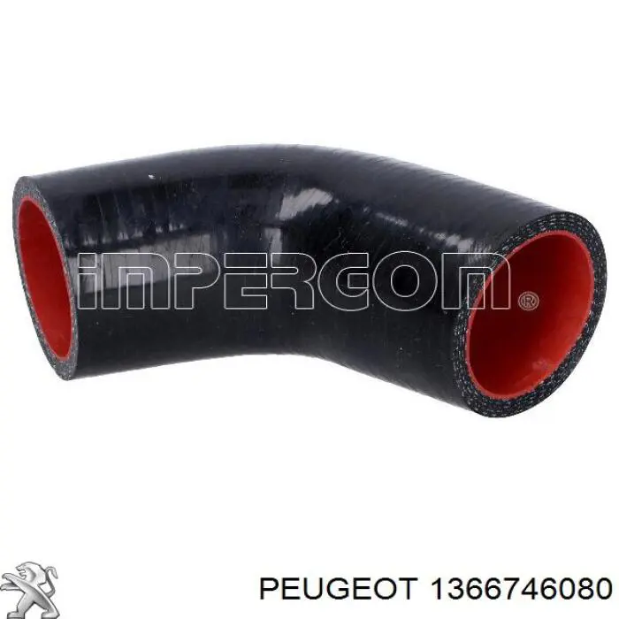 1366746080 Peugeot/Citroen tubo flexible de aire de sobrealimentación izquierdo