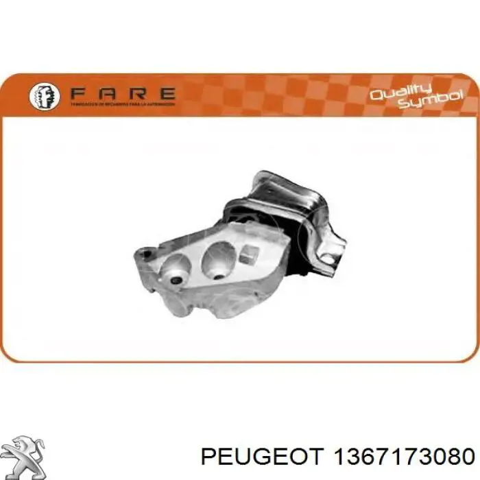 1367173080 Peugeot/Citroen soporte de motor derecho