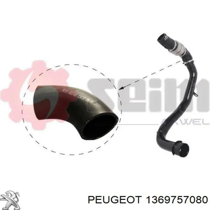 1369757080 Fiat/Alfa/Lancia Manguera del intercooler