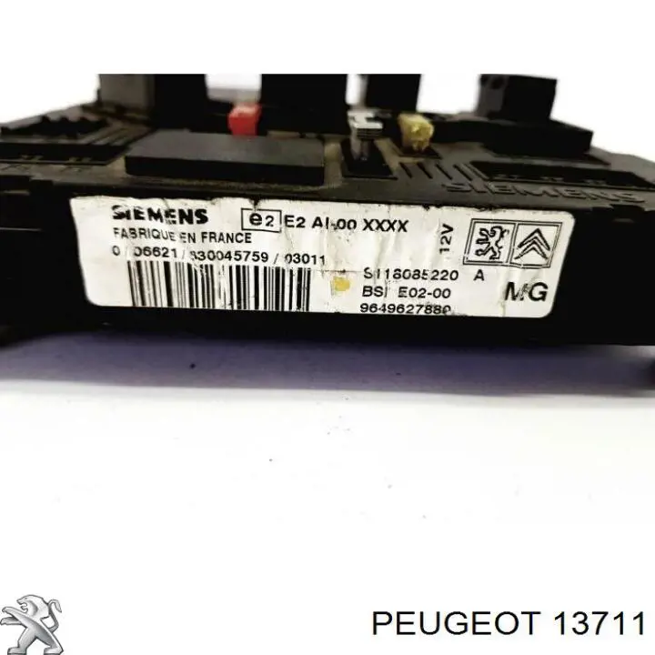 13711 Peugeot/Citroen cojín de una funda decorativa del motor