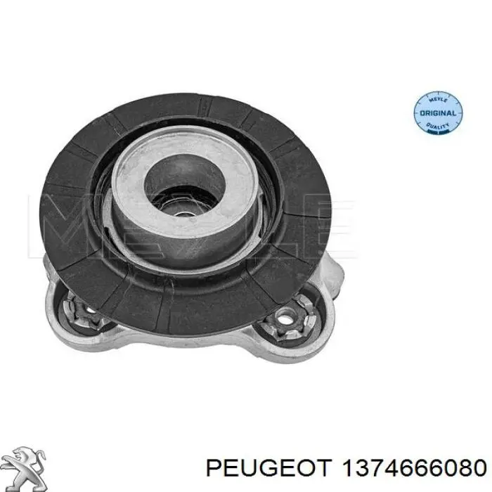 1374666080 Peugeot/Citroen soporte amortiguador delantero izquierdo