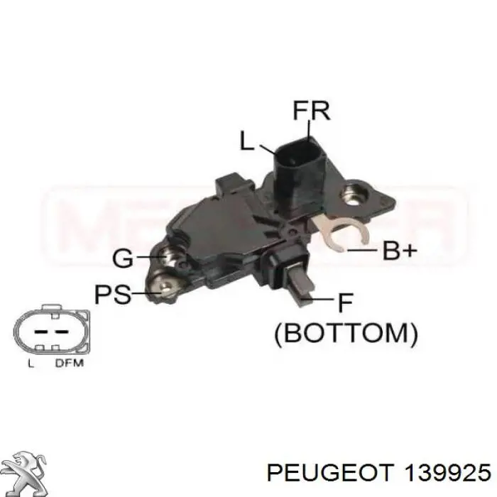 139925 Peugeot/Citroen válvula reguladora de presión common-rail-system
