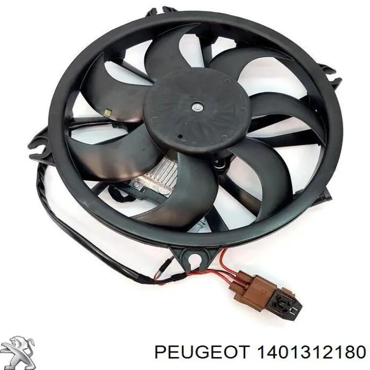 Comprar 1401312180 Peugeot/Citroen Ventilador de refrigeración completo derecho (motor y hélice)