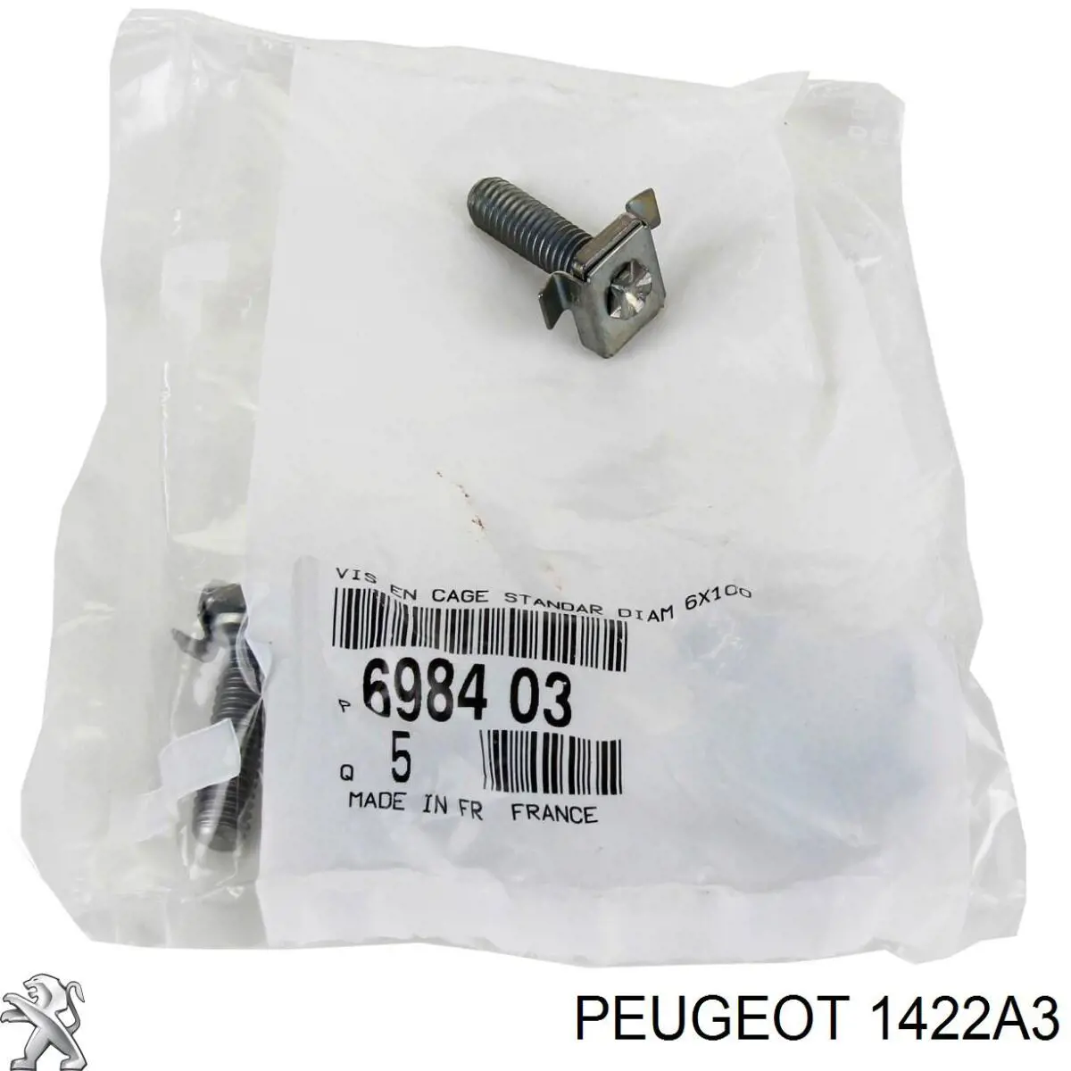 Soporte de la caja del filtro de aire Peugeot/Citroen 1422A3