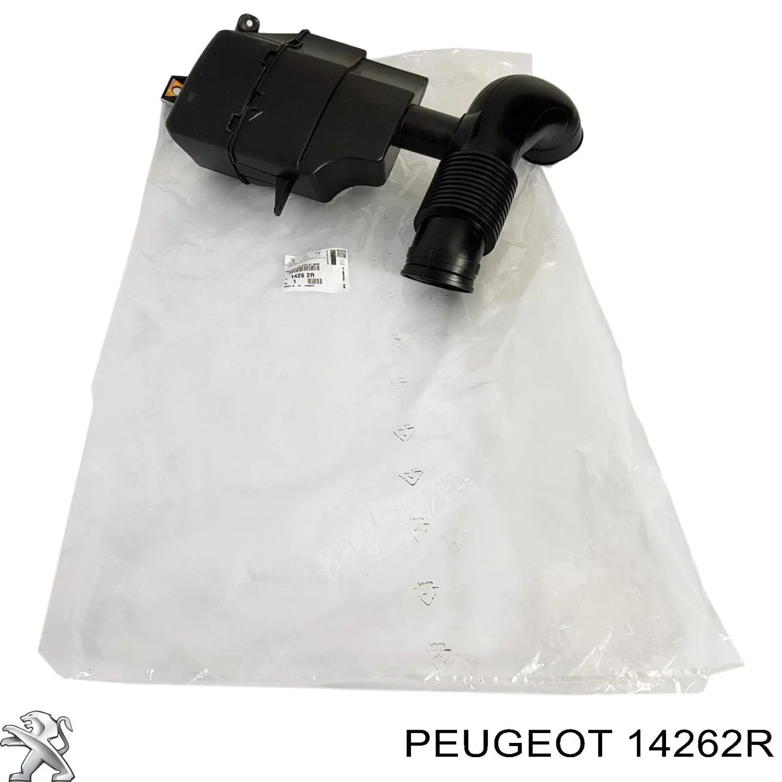14262R Peugeot/Citroen tubo flexible de aspiración, salida del filtro de aire