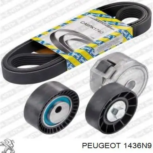Soporte del filtro de aire Peugeot/Citroen 1436C5