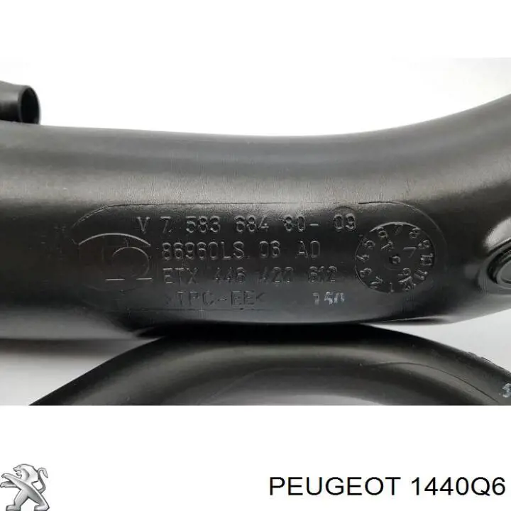 Tubo de admisión de aire al turbocompresor Peugeot/Citroen 1440Q6
