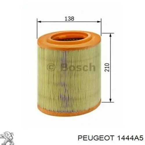 El filtro de aire Peugeot/Citroen 1444A5 precio, desde 7,40 EUR