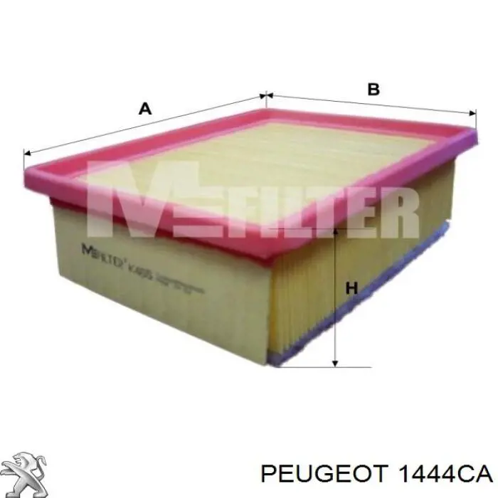 1444.CA Peugeot/Citroen filtro de aire
