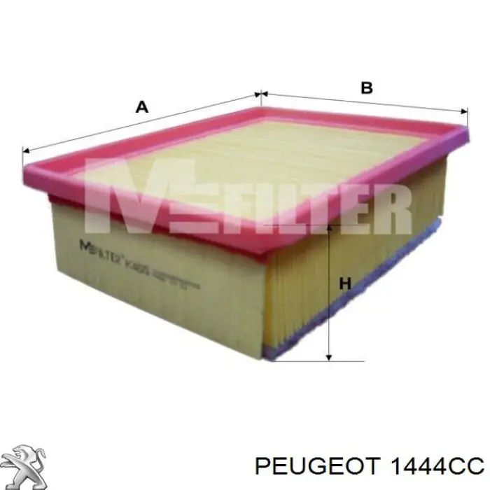 El filtro de aire Peugeot/Citroen 1444CC precio, desde 6,31 EUR