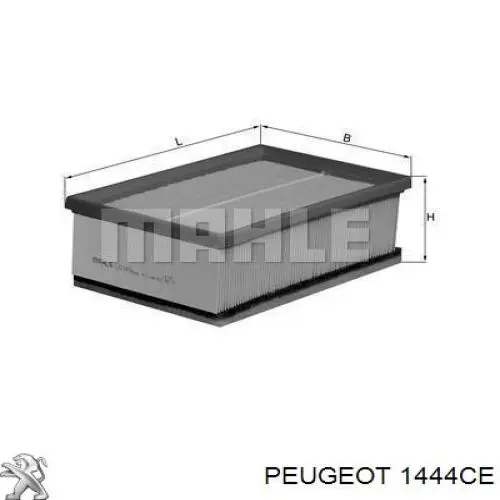 1444CE Peugeot/Citroen filtro de aire