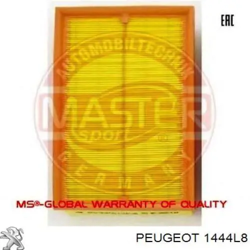 1444L8 Peugeot/Citroen filtro de aire