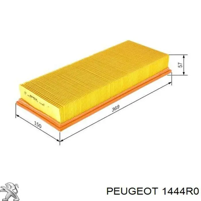 1444R0 Peugeot/Citroen filtro de aire