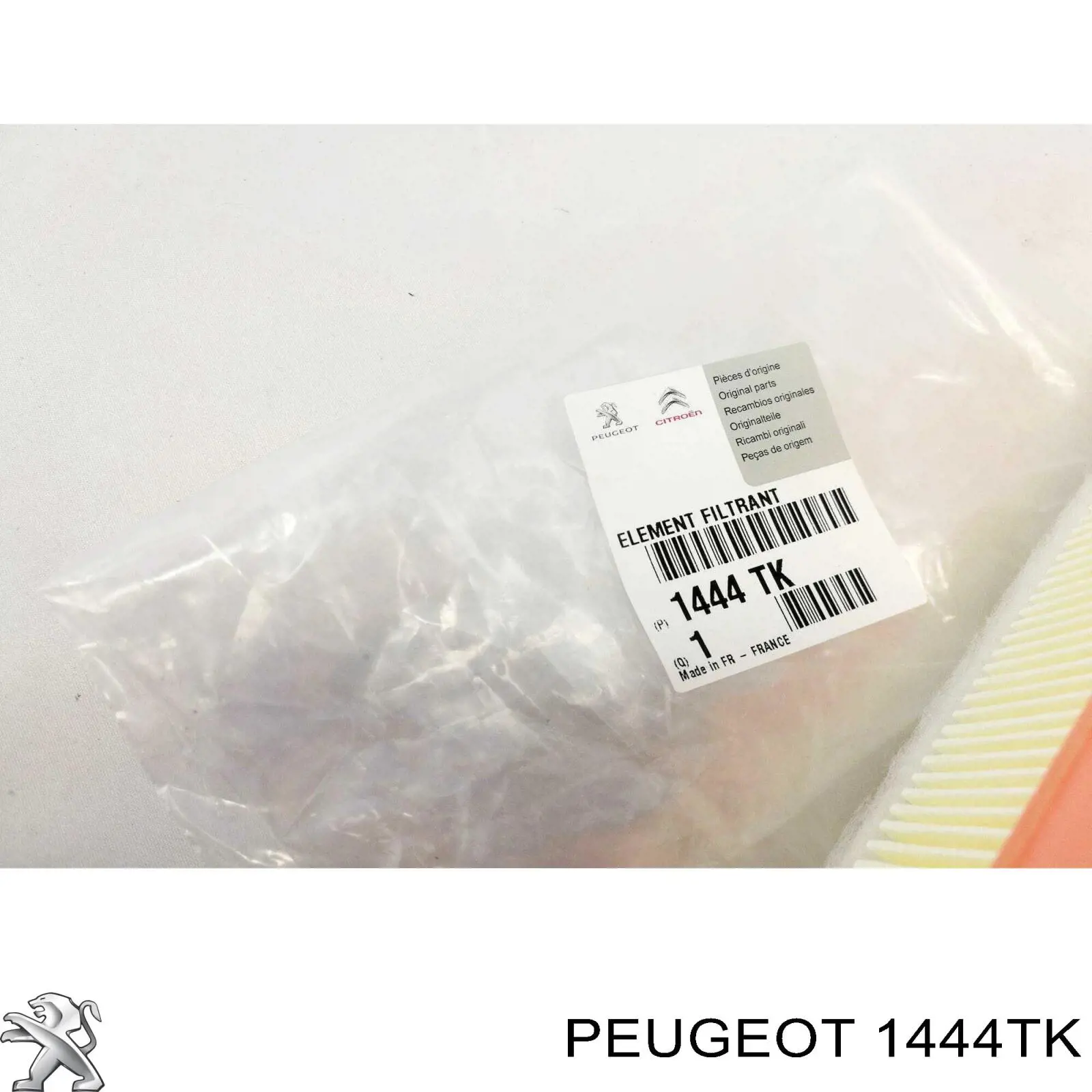 Filtro de aire 1444TK Peugeot/Citroen
