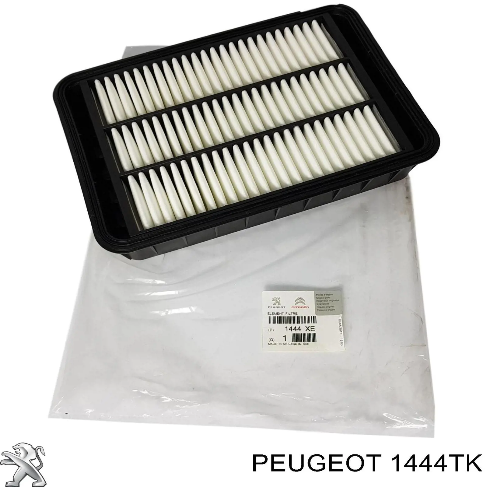 1444TK Peugeot/Citroen Filtro de aire de motor