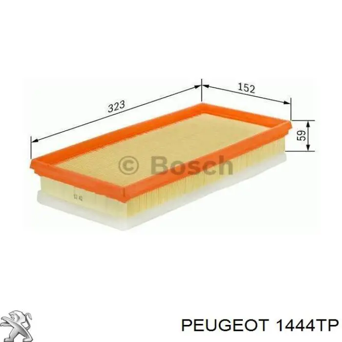Filtro de aire Peugeot 407 6D