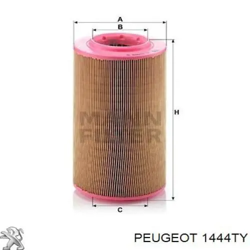 El filtro de aire Peugeot/Citroen 1444TY precio, desde 14,69 EUR
