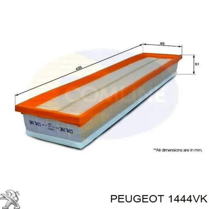Filtro de aire de motor Peugeot/Citroen 1444VK precio, desde 7,65 EUR