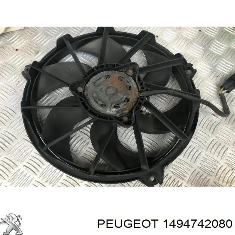 Ventilador de refrigeración completo derecho (motor y hélice) NRF 470052