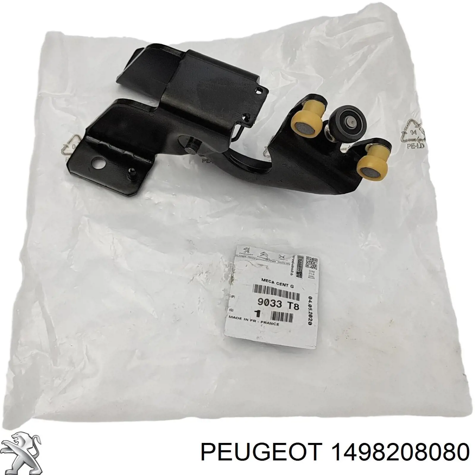 1498208080 Peugeot/Citroen Rodillo central izquierdo de puerta corrediza