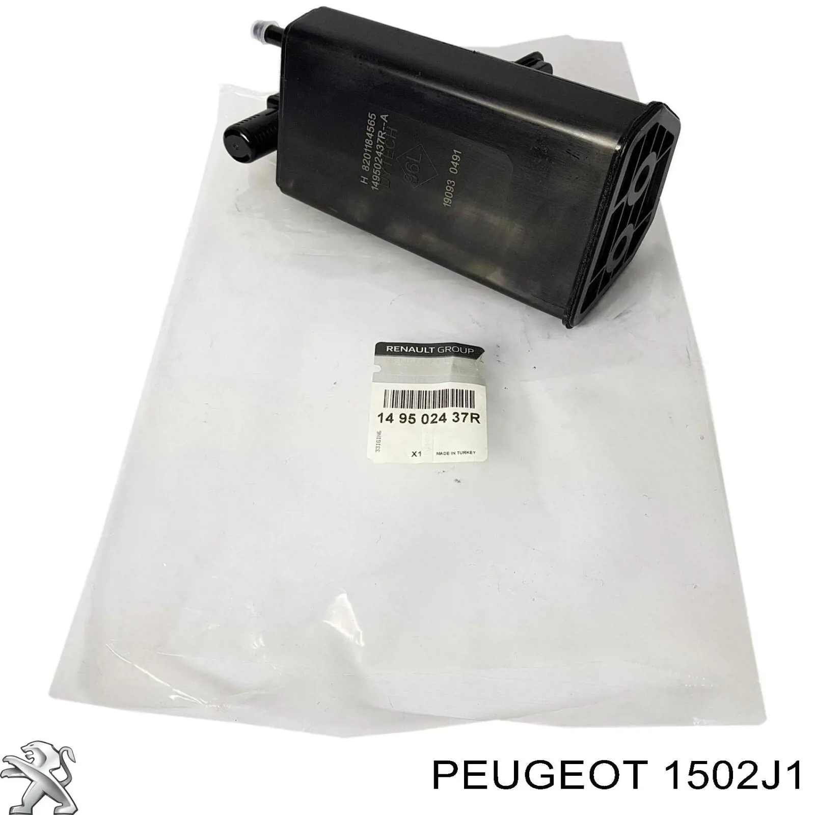 1502J1 Peugeot/Citroen adsorbente de vapor de combustible