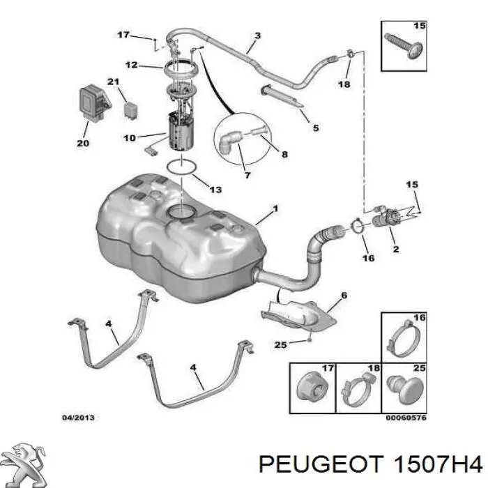 1507H4 Peugeot/Citroen 