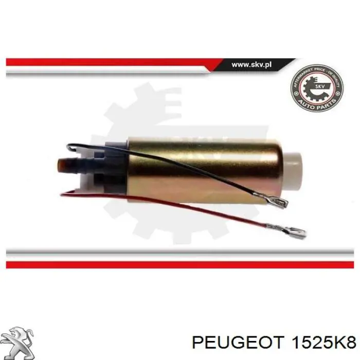 1525K8 Peugeot/Citroen módulo alimentación de combustible