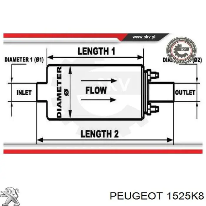 Módulo alimentación de combustible  Peugeot/Citroen 1525K8 precio, desde 145,61 EUR