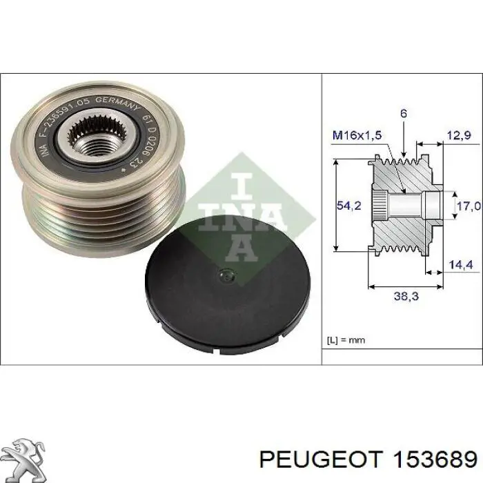  Peugeot/Citroen 153689 precio, desde 20,60 EUR