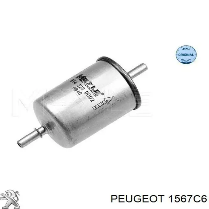 Filtro de combustible 1567C6 Peugeot/Citroen