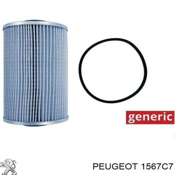 1567C7 Peugeot/Citroen filtro, unidad alimentación combustible