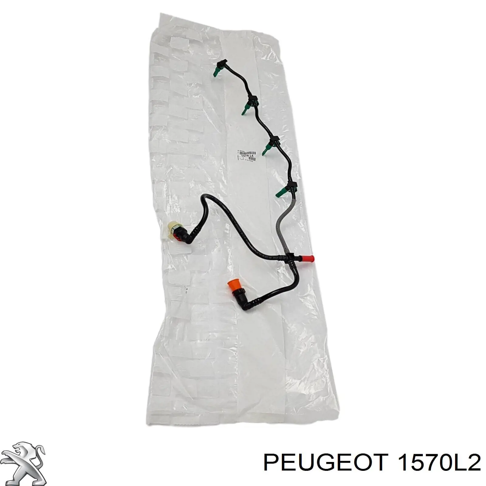 00001570L2 Peugeot/Citroen Tubo de combustible de la bomba de alta presión al riel de combustible