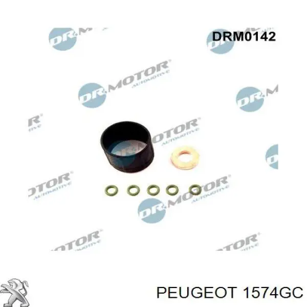 1574GC Peugeot/Citroen anillo obturador, tubería de inyector, retorno