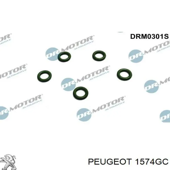 Anillo de sellado del conector de retorno del inyector Peugeot/Citroen 1574GC precio, desde 7,28 EUR