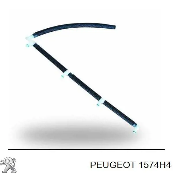 1574H4 Peugeot/Citroen tubo de combustible atras de las boquillas