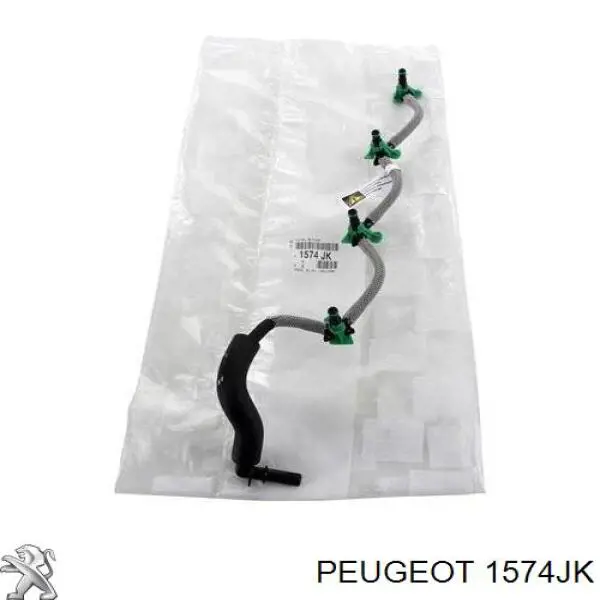 1574JK Peugeot/Citroen tubo de combustible atras de las boquillas