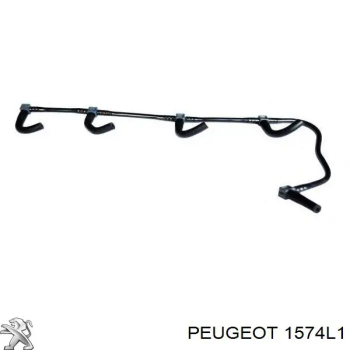 1574L1 Peugeot/Citroen tubo de combustible atras de las boquillas