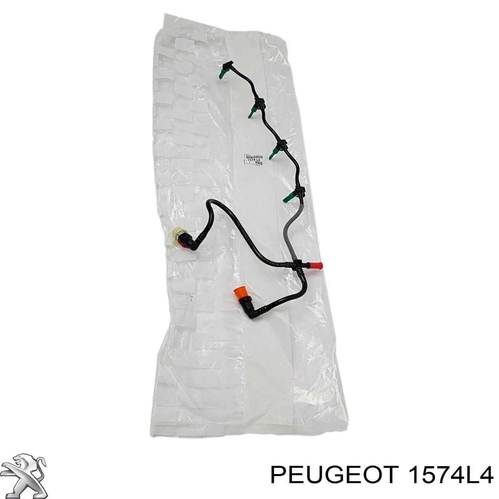 1574L4 Peugeot/Citroen tubo de combustible atras de las boquillas