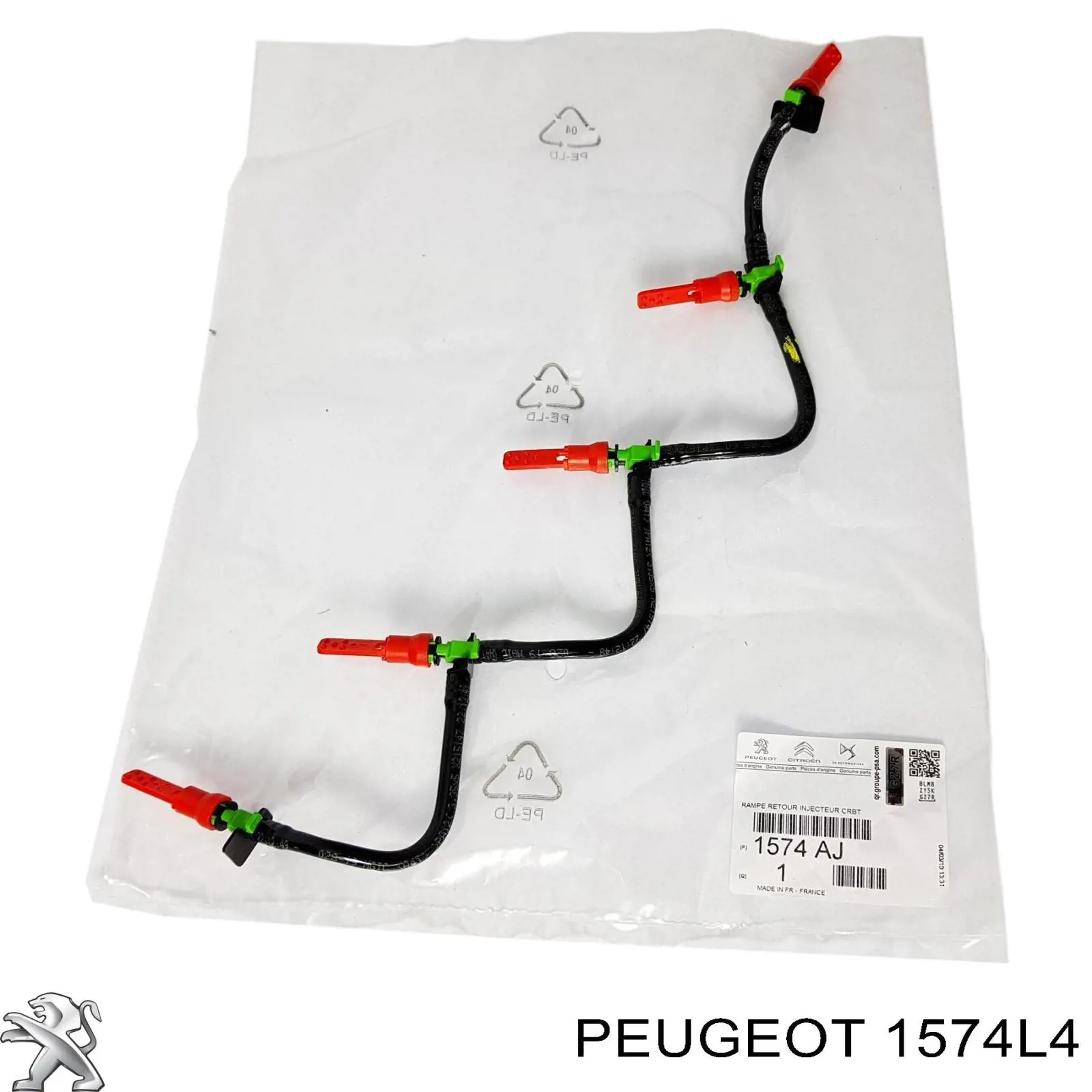 Tubería de retorno de combustible de los inyectores Peugeot/Citroen 1574L4 precio, desde 59,03 EUR
