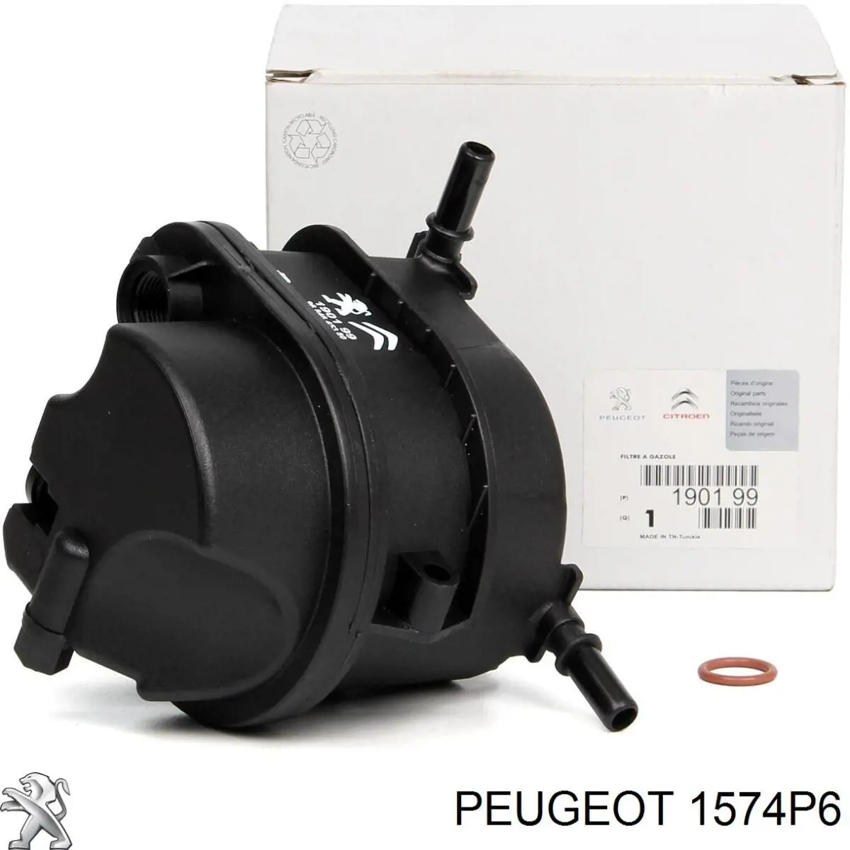 1574P6 Peugeot/Citroen tubo de combustible atras de las boquillas