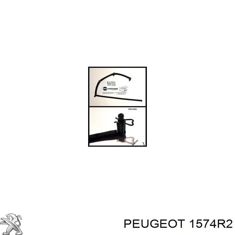 Tubería de retorno de combustible de los inyectores 1574R2 Peugeot/Citroen