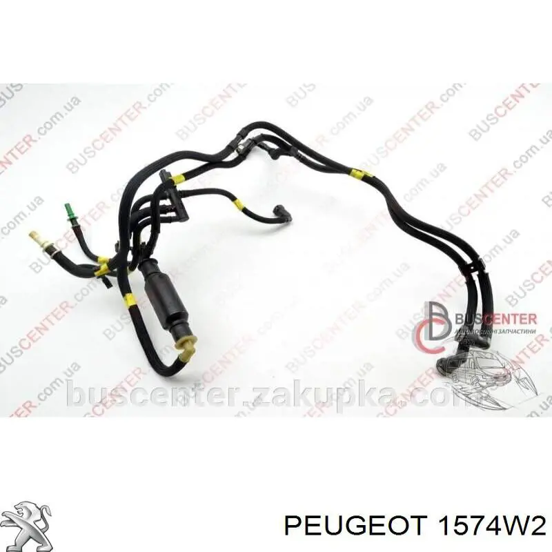 Tubo de combustible del filtro a la bomba 1574W2 Peugeot/Citroen