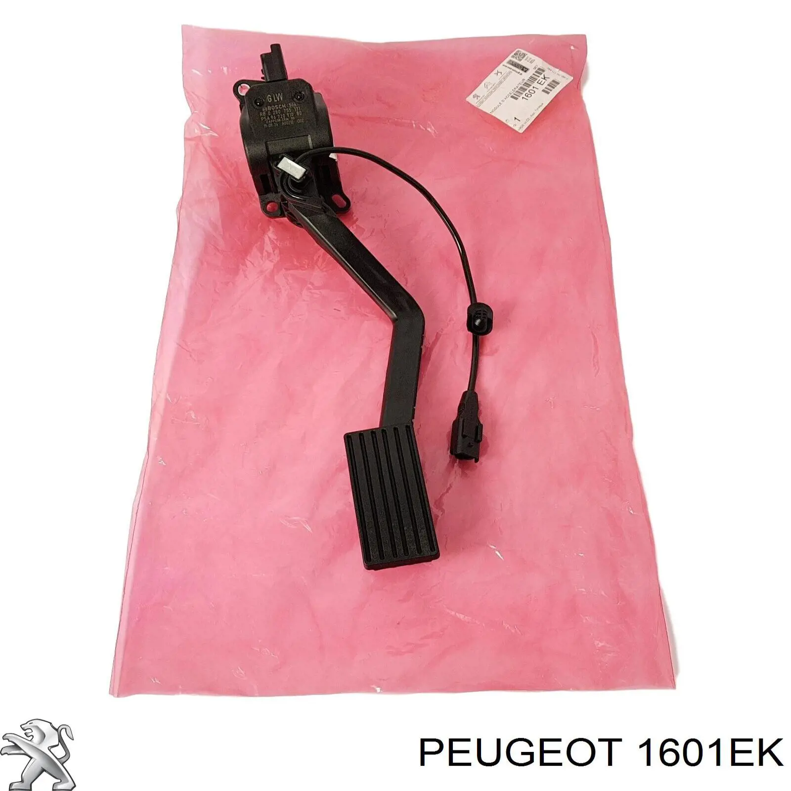 1601EK Peugeot/Citroen pedal de acelerador