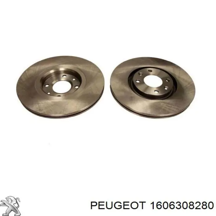1606308280 Peugeot/Citroen disco de freno delantero