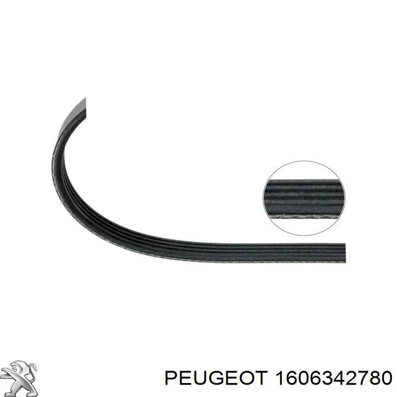 1606342780 Peugeot/Citroen correa trapezoidal