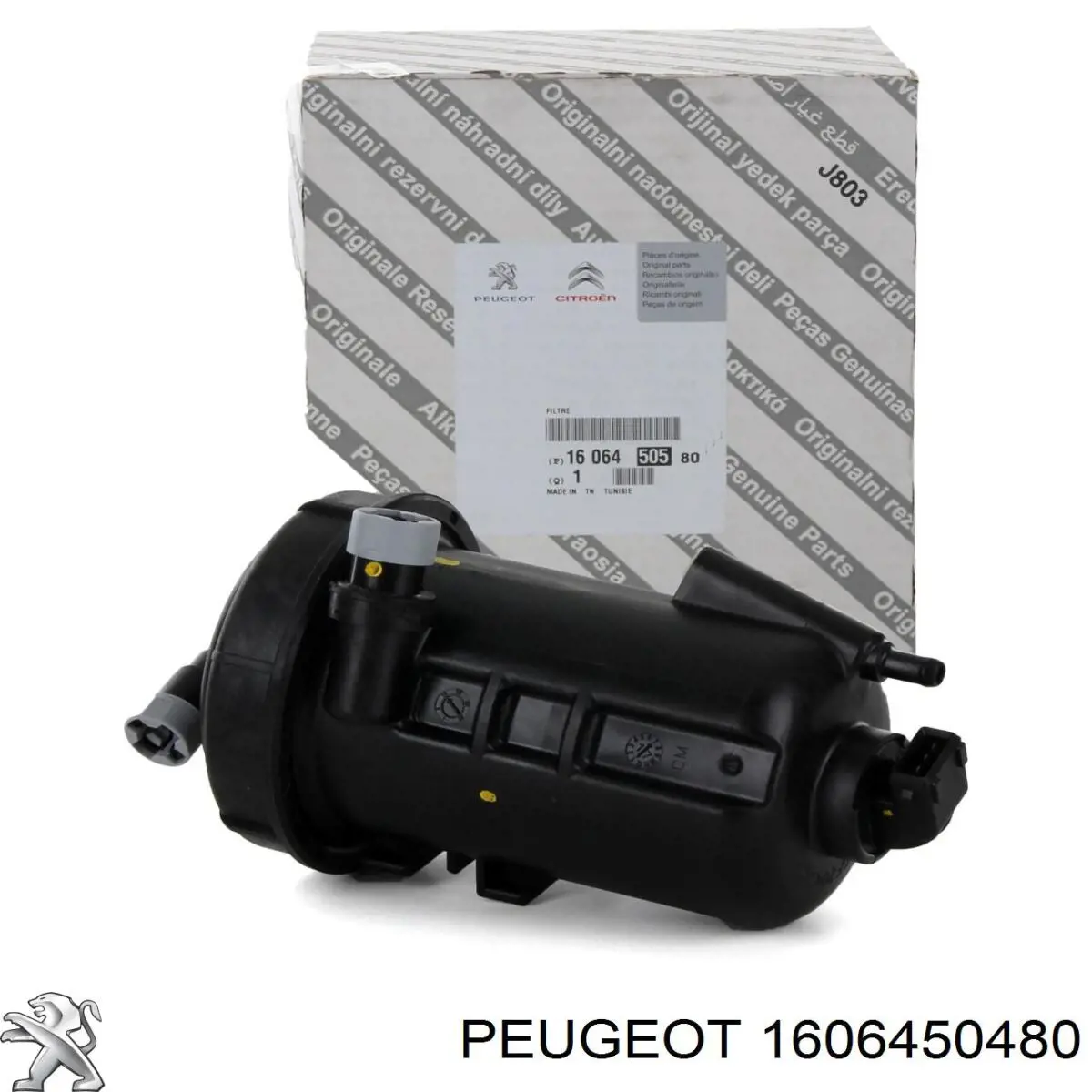 1606450480 Peugeot/Citroen Caja del filtro de combustible