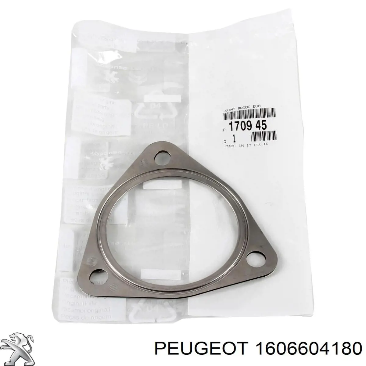 Abrazadera de fijación del catalizador a la turbina 1606604180 Peugeot/Citroen