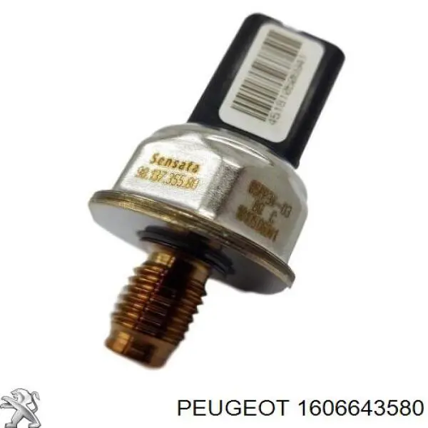 1606643580 Peugeot/Citroen regulador de presión de combustible