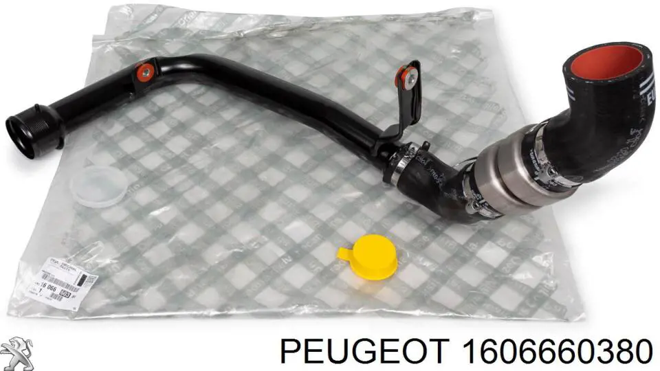 1606660380 Peugeot/Citroen tubo flexible de aire de sobrealimentación izquierdo